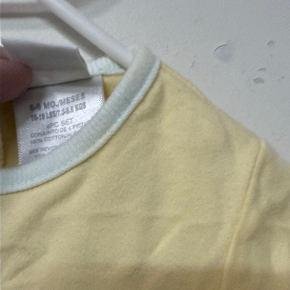 Charming Yellow Baby Footie with Playful  90’s Designs - Picture 2 of 2